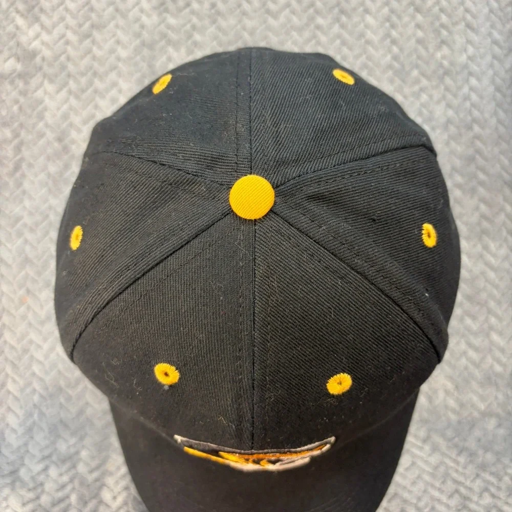 Missouri Tigers NCAA Baseball Cap Hat Black Gold Adjustable Mizzou Logo